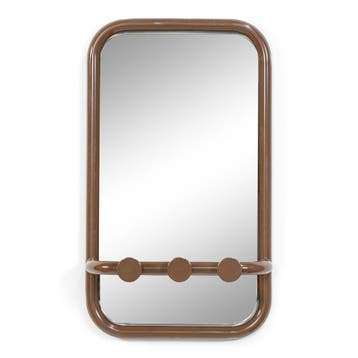 Spinder Design Retro spiegel 60x35 cm - chocolate brown, Verzenden, Nieuw
