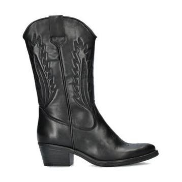 Nelson cowboylaarzen voor dames in het Zwart, Verzenden, Zwart, Overige typen, Nieuw