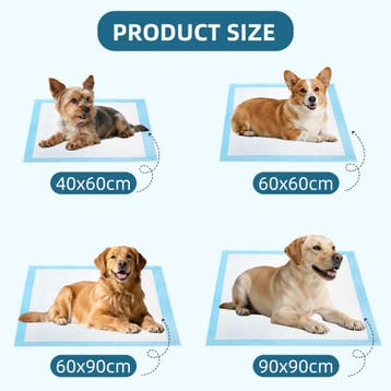 Puppy Training Pads - 60x60 cm - 50 stuks - Nobleza, Verzenden, Zo goed als nieuw
