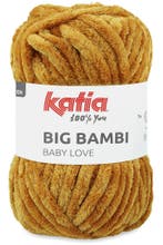 Katia Big Bambi - 111 mosterdgeel - XXL Chenille Garen, Ophalen of Verzenden, Nieuw