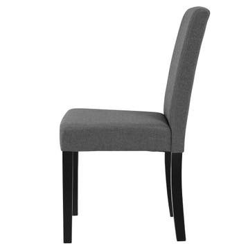 Eetkamerstoel set van 6 Hamburg eetkamerstoelen donkergrijs, Huis en Inrichting, Stoelen, Verzenden, Nieuw