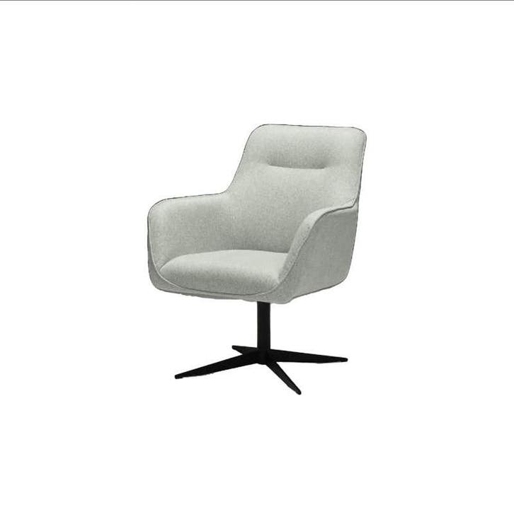 Draaifauteuil Rex - fauteuils - Zilver, Huis en Inrichting, Stoelen, Nieuw, Stof