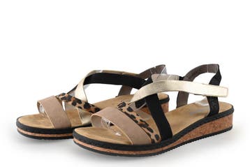 Rieker Sandalen in maat 42 Beige, Verzenden, Beige, Sandalen of Muiltjes, Zo goed als nieuw