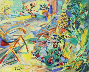 VANDI (né en 1952) - Jardin à Sainte-Adresse