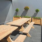 Picknicktafel EXTREME (kwaliteit) in verschillende maten, Tuin en Terras, Tuintafels, Nieuw, Rechthoekig, Hout