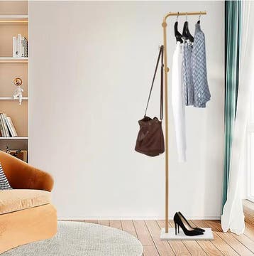 L-Vormige Vrijstaande Kapstok –Stevige Basis en Grote Capaci, Huis en Inrichting, Woonaccessoires | Kapstokken, Verzenden, Nieuw