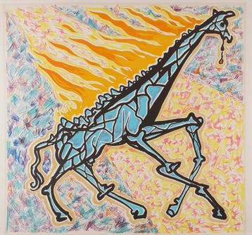 Salvador Dali (1904-1989) - La girafe en feu, Antiek en Kunst