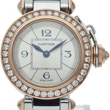 Cartier - Miss Pasha Watch Diamond Bezel - WJ124021 - Dames, Sieraden, Tassen en Uiterlijk, Nieuw