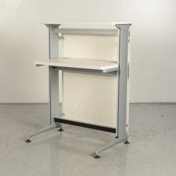 Lessenaar Solidesk - Wit - 81,5 x 53,5 x 106,5 cm, Ophalen of Verzenden, Nieuw