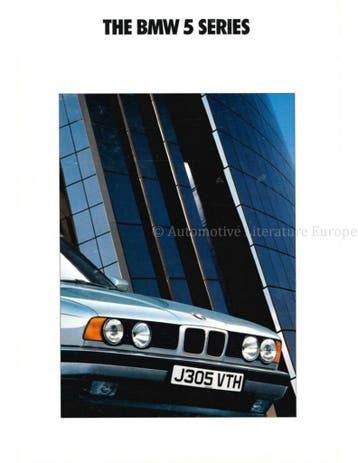 1991 BMW 5 SERIE SEDAN BROCHURE ENGELS, Nieuw, BMW, Author