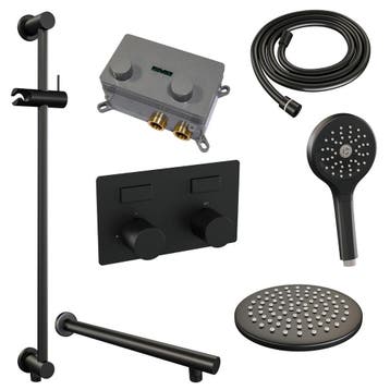 Brauer Black Carving Thermostatische Regendoucheset Inbouw -, Ophalen of Verzenden, Nieuw