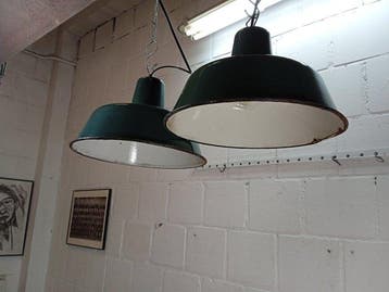 Plafondlamp (2) - Emaille, Staal