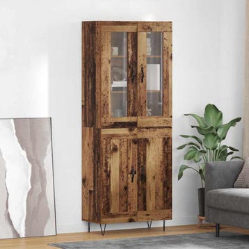 vidaXL buffetkast Oud Hout 69,5 x 34 x 90 cm Bewerkt hout, Verzenden, Nieuw, 50 tot 100 cm, Minder dan 100 cm