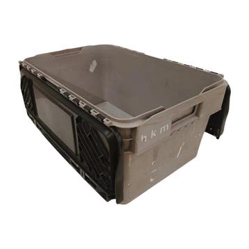 Distributiebak 45L, 600x400x275 mm, grijs/zwart, gebruikt -, Ophalen of Verzenden, Gebruikt