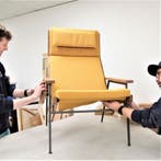 Restauratie Fauteuil | Rob Parry | Sixty Fruits, Ophalen of Verzenden, Zo goed als nieuw, Metaal, Vintage, deens, mid-century, retro, modern