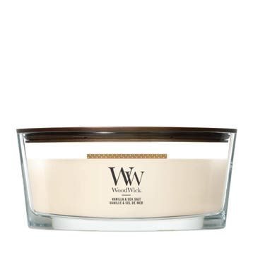 WoodWick Vanilla & Sea Salt Ellipse Candle - 454gr, Ophalen of Verzenden, Nieuw, Overige typen