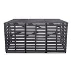 3x Containerombouw | Kliko ombouw | Containerberging | Grijs, Verzenden