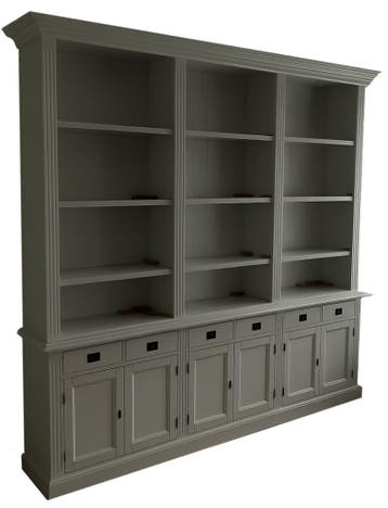 Boekenkast grijs Brummen 260 x 240cm, Ophalen of Verzenden, Nieuw