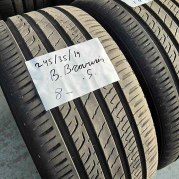 2 x Barum 245-35-19 Zomerbanden 8mm, 19 inch, Ophalen of Verzenden, Band(en), Personenwagen