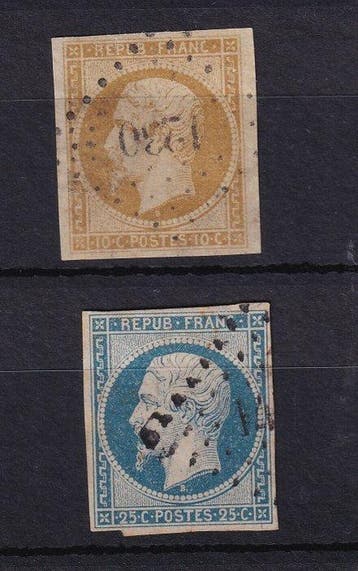 Frankrijk 1852 - Prijs 900€, Napoléon Presidentschap, Gestempeld