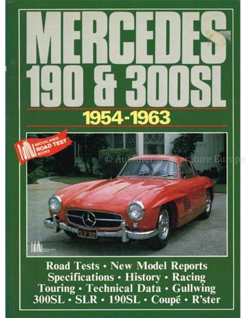 MERCEDES 190 & 300 SL, BROOKLANDS ROAD TEST BOOK, Nieuw, Author