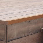 vidaXL Terras hoekplinten 5 st 170 cm HKC lichtbruin, Verzenden, Nieuw