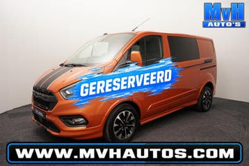 Ford Transit Custom 320 2.0 TDCI L1H1 Sport DC|MARGE|CAMERA, Automaat, Gebruikt, Euro 6, Overige kleuren