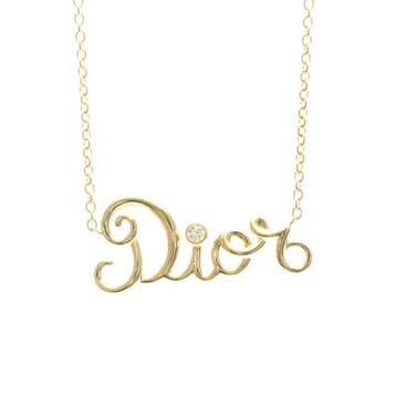 Christian Dior - Ketting met hanger - 18 karaat Geel goud