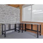 Werkbank hoekopstelling met MDF-RVS werkblad OPRUIMING, Doe-het-zelf en Verbouw, Werkbanken, Ophalen of Verzenden, Nieuw