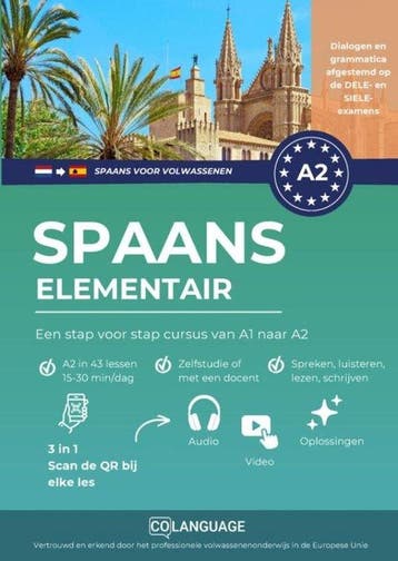 9791388253324 Spaans A2 elementair: Een stap voor stap cu..., Verzenden, Nieuw, Colanguage Academy