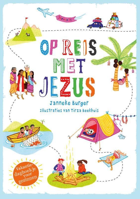 Op reis met Jezus 9789085433682 Janneke Burger, Boeken, Kinderboeken | Jeugd | 10 tot 12 jaar, Zo goed als nieuw, Verzenden