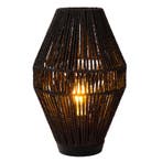 Zwarte tafellamp landelijk, Cordulle, met schakelaar, Nieuw, Ophalen of Verzenden, Landelijk, Minder dan 50 cm