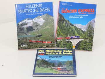 Set van 3 spoorwegenboeken Erlebnis Rhätische Bahn, Der G.., Ophalen of Verzenden, Nieuw