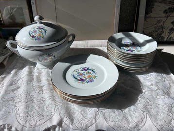C. Brachet - michel de sade Limoge - Tafelservies voor 12