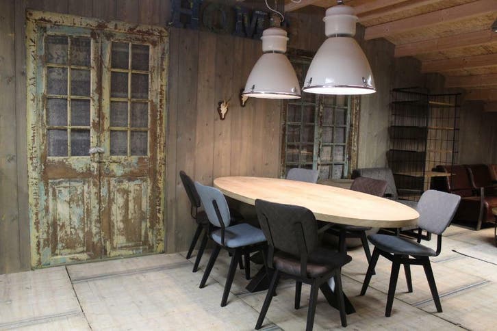 Eikenhouten ovale tafelbladen, tafelblad eikenhout ovaal, Huis en Inrichting, Tafelonderdelen, Nieuw, Eikenhout, Ovaal, Ophalen of Verzenden