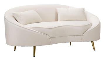 SOFA 2 ZITS OSLO MET KUSSENS CRÈME CM 148X84X68, Ophalen of Verzenden, Nieuw