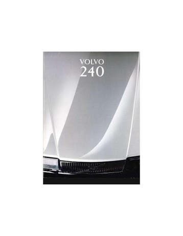 1993 VOLVO 240 BROCHURE NEDERLANDS, Nieuw, Volvo, Author