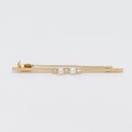 Broche - 18 karaat Geel goud Parel - Diamant