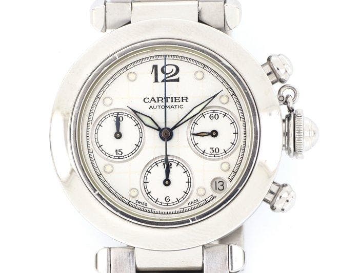 Cartier - Pasha C Chronograph - Zonder minimumprijs -, Sieraden, Tassen en Uiterlijk, Horloges | Heren
