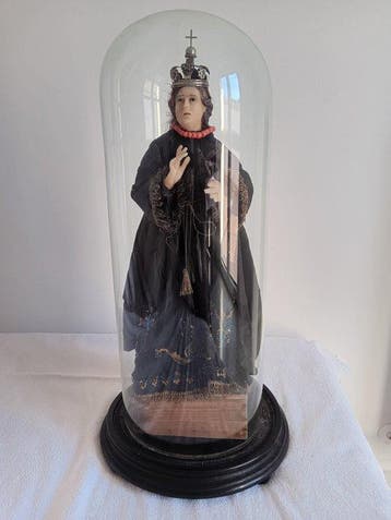 Antieke sculptuur - Onze-Lieve-Vrouw van Smarten onder