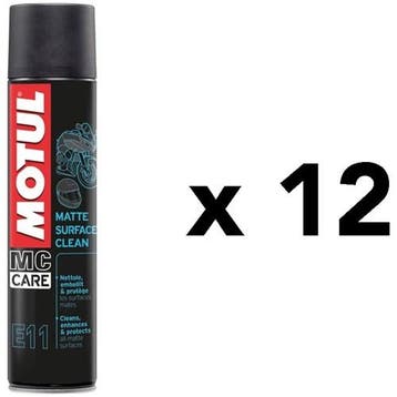 Motul E11 Matte Surface Clean 12 X 400Ml, Verzenden