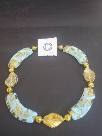24 karaat - Geel goud, Murano - Halsketting