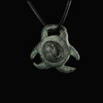 Keltisch Brons Druïde Triskellum amulethanger - Vergina Sun