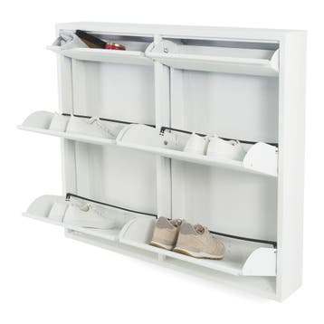 Spinder Design Billy 6 schoenenkast - wit, Verzenden, Nieuw