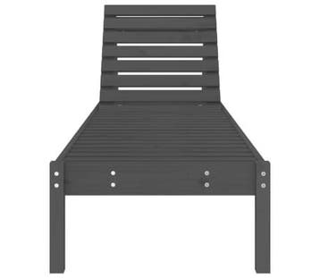 Tuinligbed 199cm Grijs | Tweedekansje | OP=OP, Tuin en Terras, Ligbedden, Ophalen of Verzenden, Zo goed als nieuw, Hout, Verstelbaar