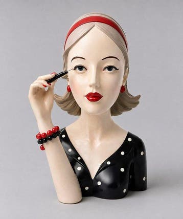 Buste, Stijlvolle Art Deco / Retro Dame Buste – Make-up –