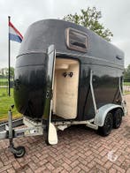Prachtige en ruime polyester 2-paards paardentrailer!, Ophalen, Zo goed als nieuw, Polyester, 2-paards trailer