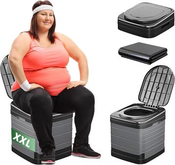 Campingtoilet XXL Opvouwbaar | Retourdeal 40% Korting, Ophalen of Verzenden, Zo goed als nieuw