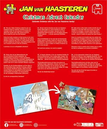 Jan van Haasteren - Adventkalender 2025 - 24 puzzels van 54, Ophalen of Verzenden, Nieuw