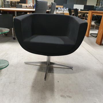 Kastel Koppa fauteuil - zwarte stof, Ophalen of Verzenden, Nieuw